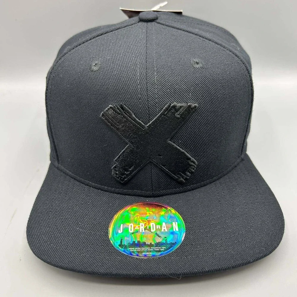 Air Jordan Banned Hat Men Black Embroidered Logo Jumpman Snap Back Cap New